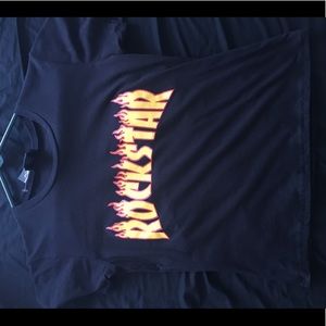 Rockstar T-shirt with Flames